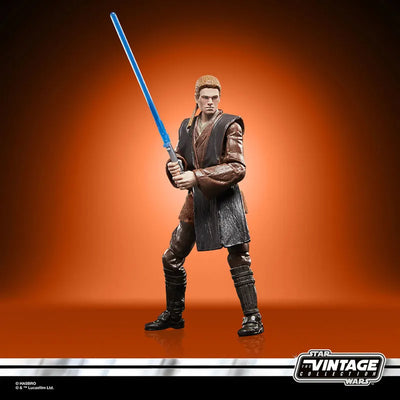"Star Wars" "VINTAGE Series" 3.75 Inch Action Figure Anakin Skywalkerㅤ – Hasbro – ActionFigureBrasil — com base expositora
