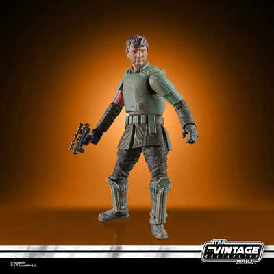 "Star Wars" VINTAGE Series 3.75 Inch, Action Figure Din Djarin (Morak) "Mandalorian"ㅤ – Hasbro – ActionFigureBrasil — ângulo diferente