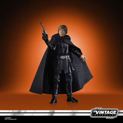Star Wars VINTAGE Series 3.75 Inch Action Figure Luke Skywalker (Imperial Light Cruiser)ㅤ – Hasbro – ActionFigureBrasil — com base expositora
