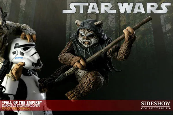 Star Wars VS. Diorama Series - Ewoks VS Stormtrooper (Fall Of The Empire)ㅤ – Sideshow Collectibles – ActionFigure Brasil