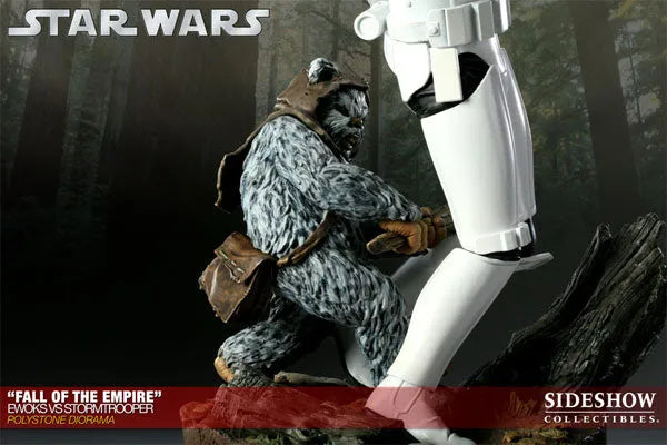 Star Wars VS. Diorama Series - Ewoks VS Stormtrooper (Fall Of The Empire)ㅤ – Sideshow Collectibles – ActionFigure Brasil