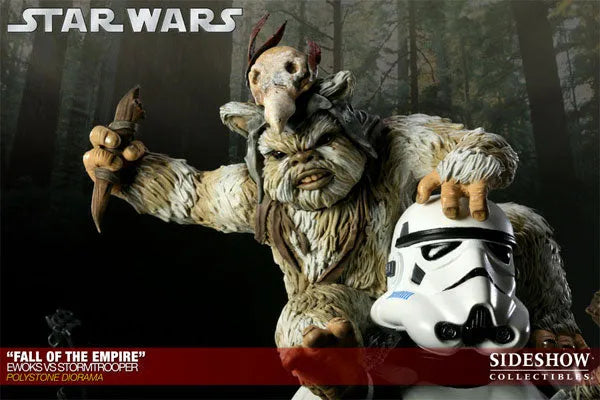 Star Wars VS. Diorama Series - Ewoks VS Stormtrooper (Fall Of The Empire)ㅤ – Sideshow Collectibles – ActionFigure Brasil