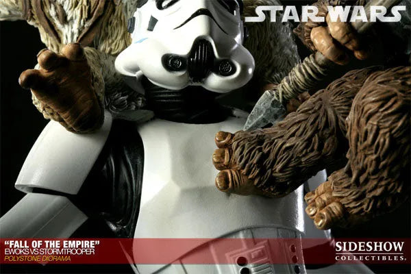 Star Wars VS. Diorama Series - Ewoks VS Stormtrooper (Fall Of The Empire)ㅤ – Sideshow Collectibles – ActionFigure Brasil