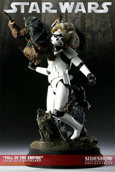 Star Wars VS. Diorama Series - Ewoks VS Stormtrooper (Fall Of The Empire)ㅤ – Sideshow Collectibles – ActionFigure Brasil