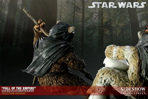 Star Wars VS. Diorama Series - Ewoks VS Stormtrooper (Fall Of The Empire)ㅤ – Sideshow Collectibles – ActionFigure Brasil