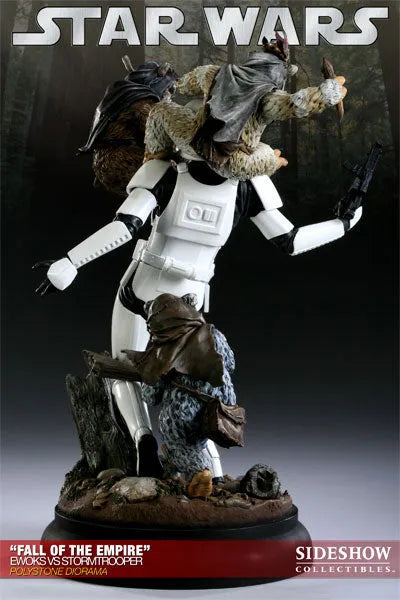 Star Wars VS. Diorama Series - Ewoks VS Stormtrooper (Fall Of The Empire)ㅤ – Sideshow Collectibles – ActionFigure Brasil — embalagem