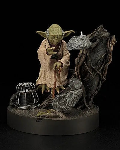 Star Wars - Yoda - ARTFX Statue - 1/7 - Empire Strikes Back Version, Repaint ver.ㅤ – Kotobukiya – ActionFigureBrasil — com base expositora