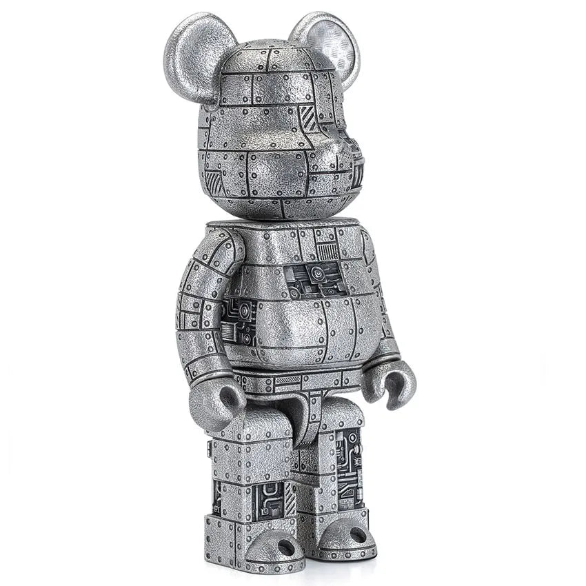 Steampunk Be@rbrick 400% Iron Bright (Special Edition) - LIMITED EDITION: 400 – Royal Selangor – ActionFigure Brasil