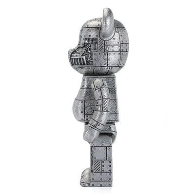 Steampunk Be@rbrick 400% Iron Bright (Special Edition) - LIMITED EDITION: 400 – Royal Selangor – ActionFigure Brasil — embalagem