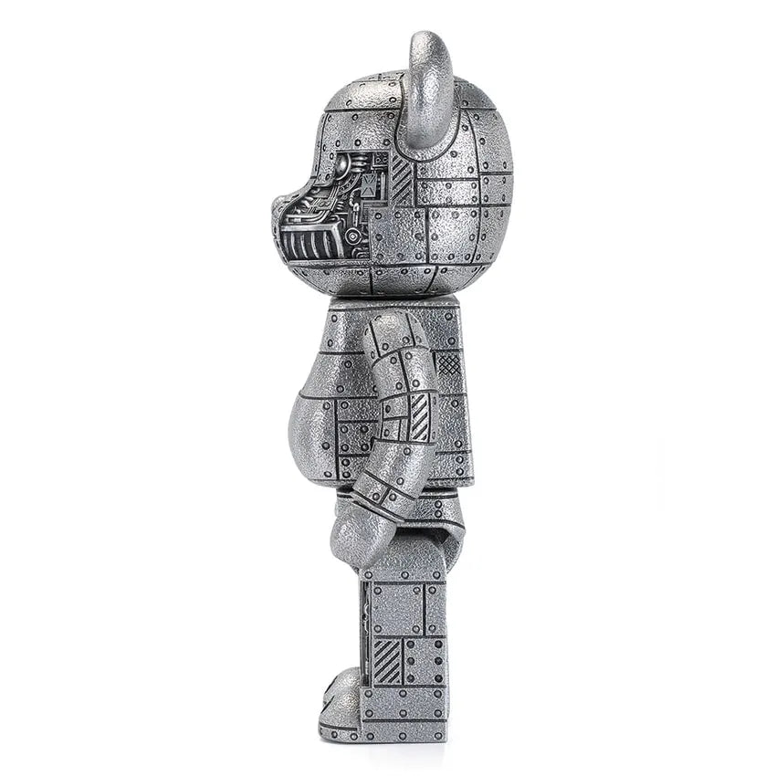 Steampunk Be@rbrick 400% Iron Bright (Special Edition) - LIMITED EDITION: 400 – Royal Selangor – ActionFigure Brasil