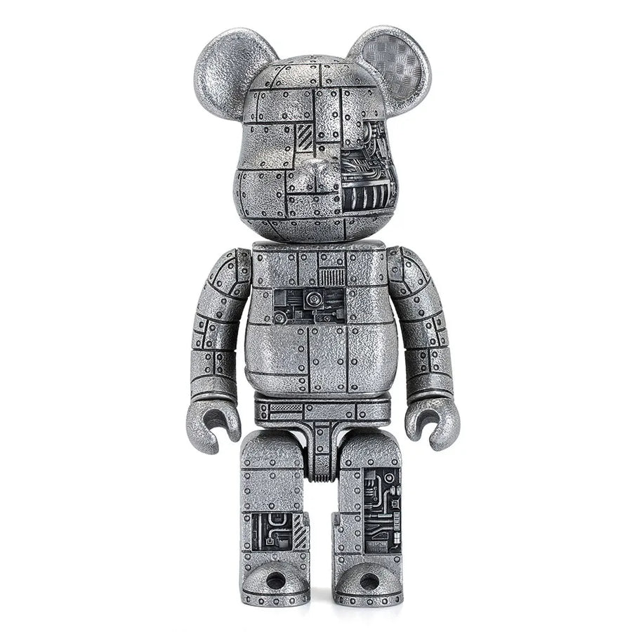 Steampunk Be@rbrick 400% Iron Bright (Special Edition) - LIMITED EDITION: 400 – Royal Selangor – ActionFigure Brasil