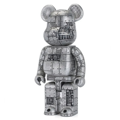 Steampunk Be@rbrick 400% Iron Bright (Special Edition) - LIMITED EDITION: 400 – Royal Selangor – ActionFigure Brasil — iluminação de estúdio