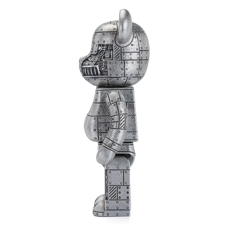 Steampunk Be@rbrick 400% Iron Bright (Special Edition) - LIMITED EDITION: 400 – Royal Selangor – ActionFigure Brasil
