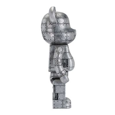 Steampunk Be@rbrick 400% Iron Bright (Special Edition) - LIMITED EDITION: 400 – Royal Selangor – ActionFigure Brasil — detalhe do produto