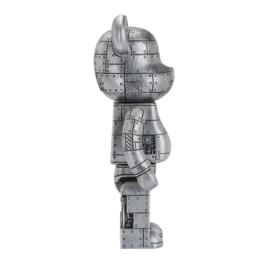 Steampunk Be@rbrick 400% Iron Bright (Special Edition) - LIMITED EDITION: 400 – Royal Selangor – ActionFigure Brasil
