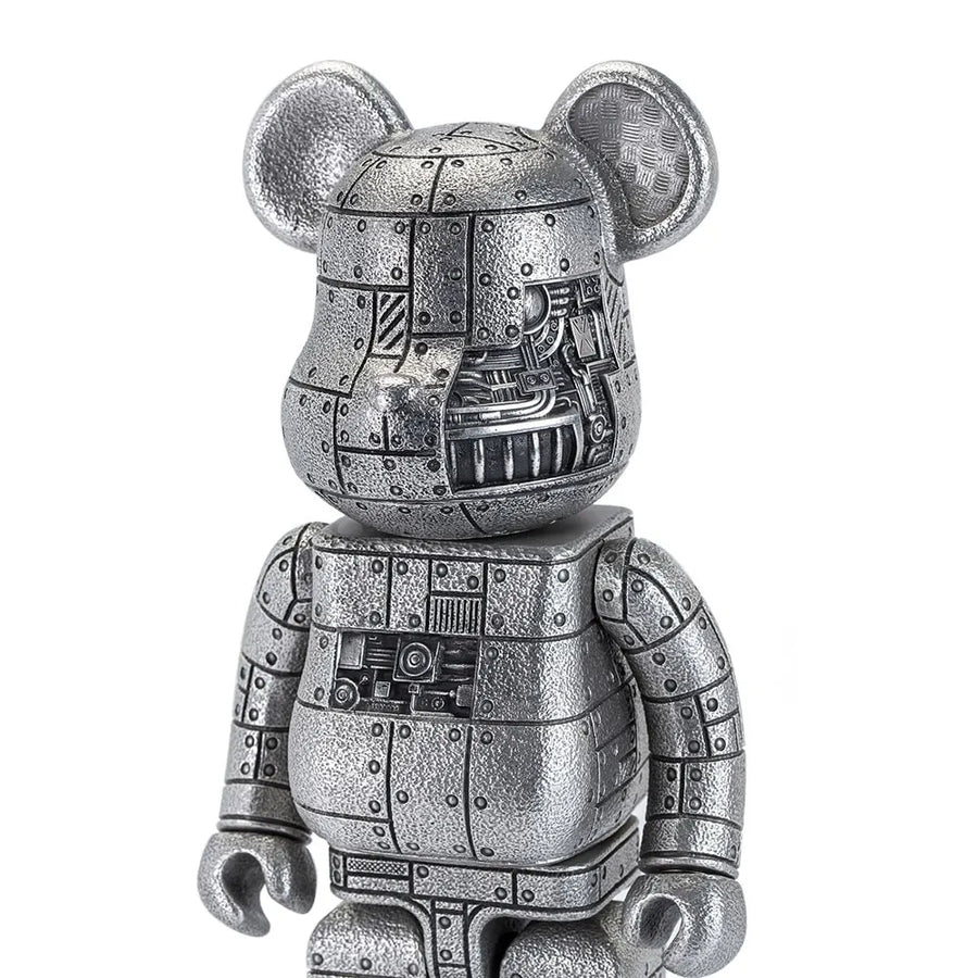 Steampunk Be@rbrick 400% Iron Bright (Special Edition) - LIMITED EDITION: 400 – Royal Selangor – ActionFigure Brasil