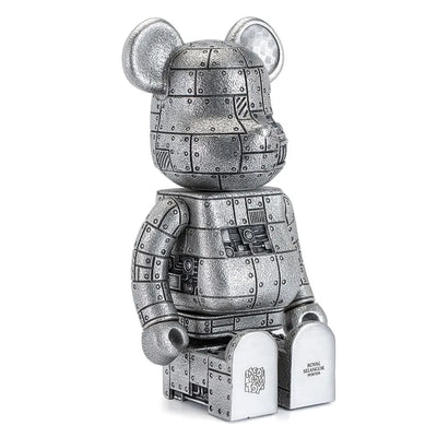 Steampunk Be@rbrick 400% Iron Bright (Special Edition) - LIMITED EDITION: 400 – Royal Selangor – ActionFigure Brasil — ambientada