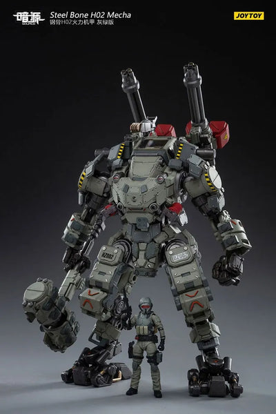 Steel Bone H20 Firepower Mecha (Gray-Green) – Joytoy – ActionFigure Brasil