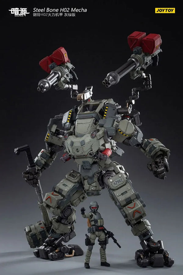 Steel Bone H20 Firepower Mecha (Gray-Green) – Joytoy – ActionFigure Brasil