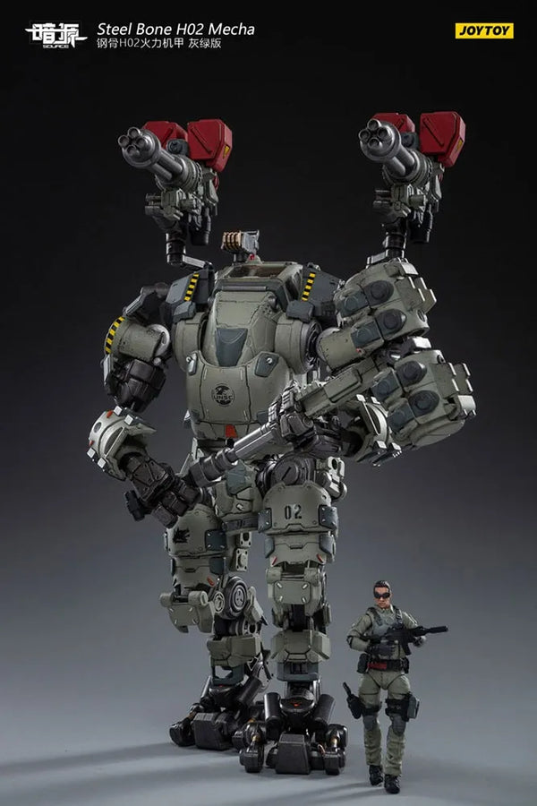 Steel Bone H20 Firepower Mecha (Gray-Green) – Joytoy – ActionFigure Brasil