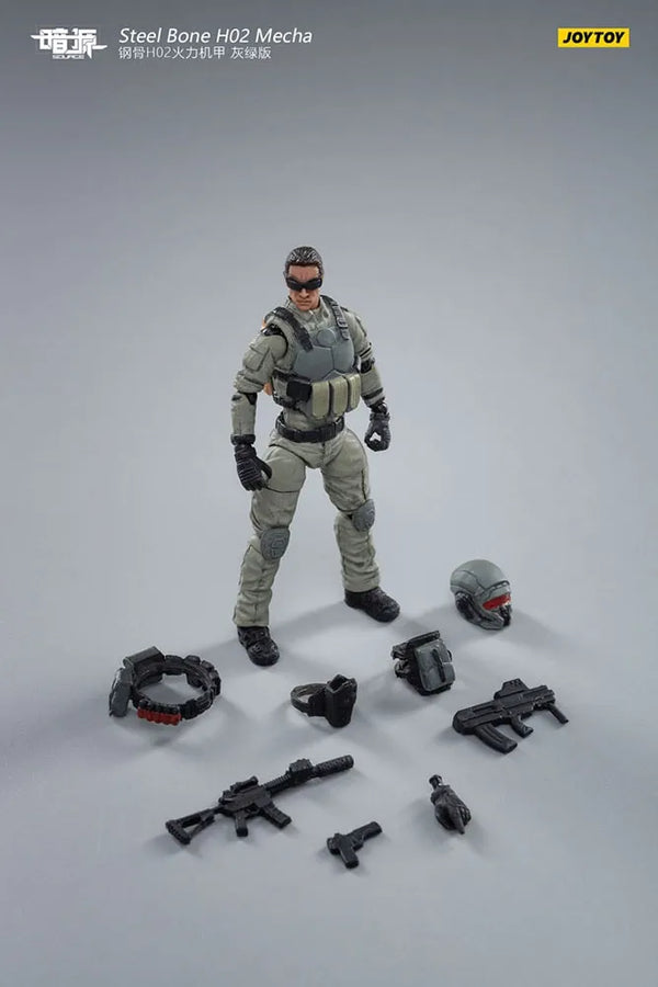 Steel Bone H20 Firepower Mecha (Gray-Green) – Joytoy – ActionFigure Brasil