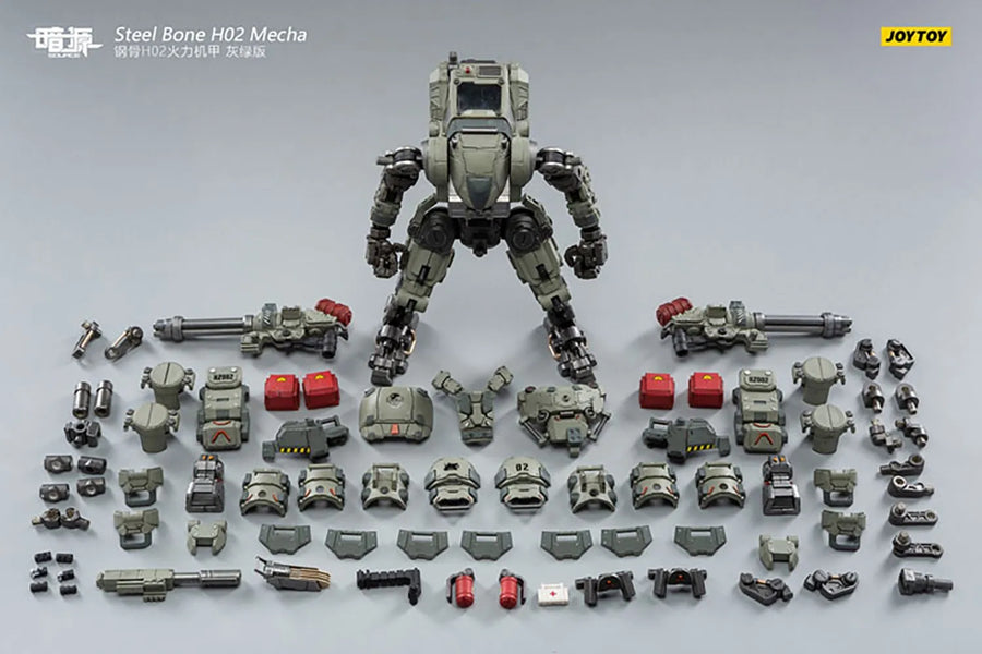 Steel Bone H20 Firepower Mecha (Gray-Green) – Joytoy – ActionFigure Brasil