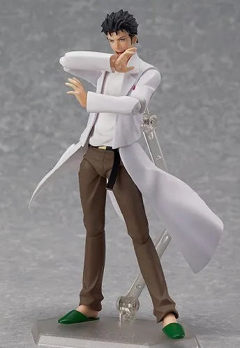 Steins;Gate - Okabe Rintarou - Figma #196 (Max Factory)ㅤ – Max Factory – ActionFigureBrasil — ângulo diferente