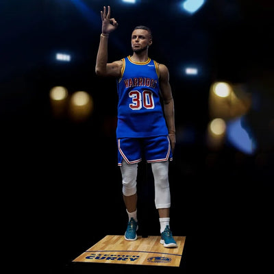 Stephen Curry (Deluxe Version) (Deluxe Version) – Infinity Studio – ActionFigure Brasil — com base expositora