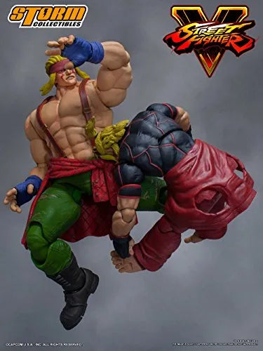 Street Fighter V - Alex - 1/12 (Storm Collectibles)ㅤ – Storm Collectibles As Manufacturer – ActionFigureBrasil — ângulo diferente