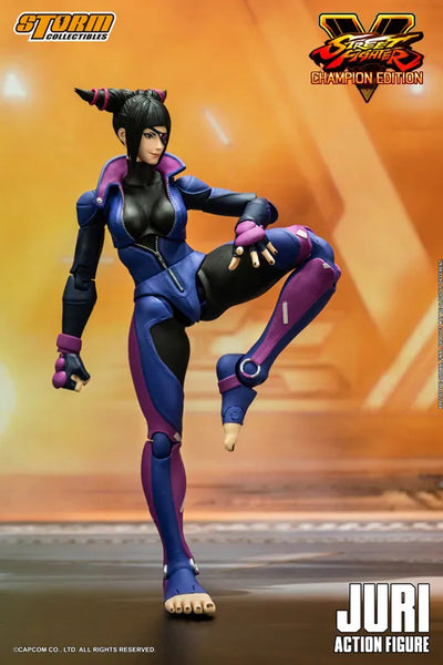 Street Fighter V - Champion Edition - Han Juri (Storm Collectibles)ㅤ – Storm Collectibles – ActionFigureBrasil — com base expositora