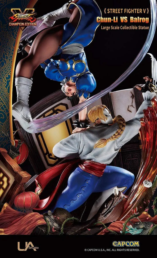 Street Fighter V - Chun Li - Balrog - Large Scale Collection Statue (Unique Art Studio)ㅤ – Unique Art Studio – ActionFigureBrasil