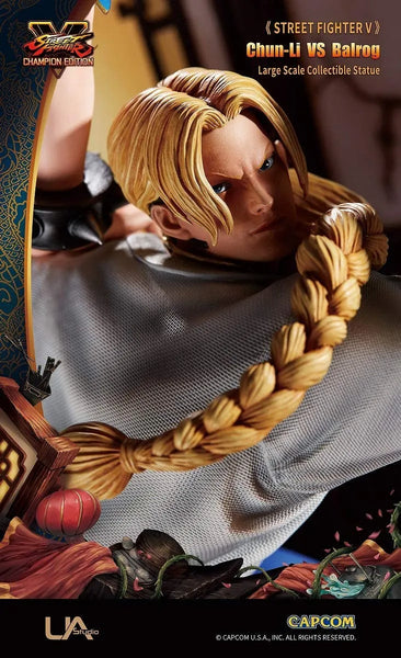 Street Fighter V - Chun Li - Balrog - Large Scale Collection Statue (Unique Art Studio)ㅤ – Unique Art Studio – ActionFigureBrasil — ambientada