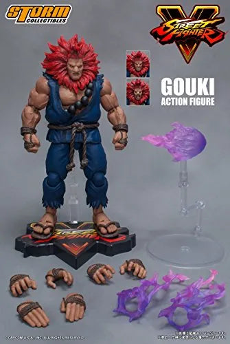 Street Fighter V - Gouki - 1/12 (Storm Collectibles)ㅤ – Storm Collectibles As Manufacturer – ActionFigure Brasil — ângulo diferente