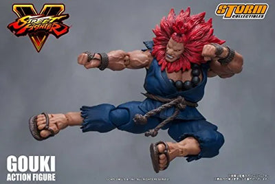Street Fighter V - Gouki - 1/12 (Storm Collectibles)ㅤ – Storm Collectibles As Manufacturer – ActionFigure Brasil — com base expositora