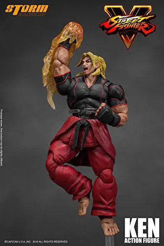 Street Fighter V - Ken Masters - 1/12 (Storm Collectibles)ㅤ – Storm Collectibles – ActionFigureBrasil — ângulo diferente