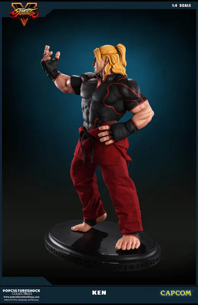 Street Fighter V - Ken Masters 1/4 Statue(Provisional Pre-order)ㅤ – Puella Magi Madoka Magica – ActionFigureBrasil — com base expositora