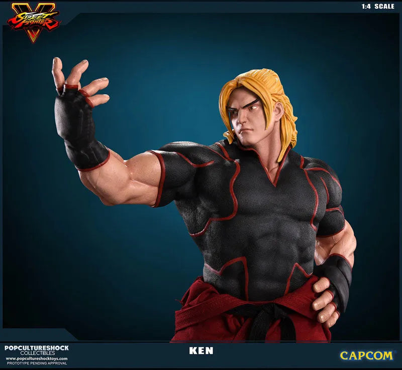 Street Fighter V - Ken Masters 1/4 Statue(Provisional Pre-order)ㅤ – Puella Magi Madoka Magica – ActionFigureBrasil