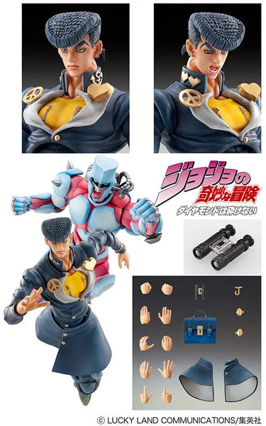 Super Action Statue - JoJo's Bizarre Adventure Part.IV #15 Josuke Higashikata Vol.1ㅤ – Gantaku – ActionFigure Brasil — ângulo diferente