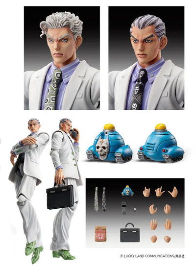 Super Action Statue - JoJo's Bizarre Adventure Part.IV #20 Yoshikage Kira (Hirohiko Araki Specified Color)ㅤ – Gantaku – ActionFigure Brasil — ângulo diferente