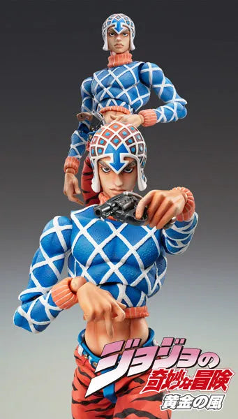 Super Action Statue - JoJo's Bizarre Adventure Part.V #34 Guido Mista and Sex Pistolsㅤ – Medicos Entertainment – ActionFigureBrasil — close