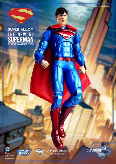 Super Alloy 1/6 Collectible Figure Series - NEW 52 Superman Limited Editionㅤ – P. I. – ActionFigureBrasil — ângulo diferente