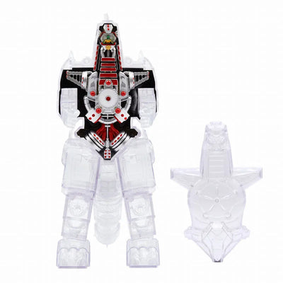 Super Cyborg / Mighty Morphin Power Rangers: Dragonzord Clear verㅤ – Super 7 – ActionFigure Brasil — ângulo diferente