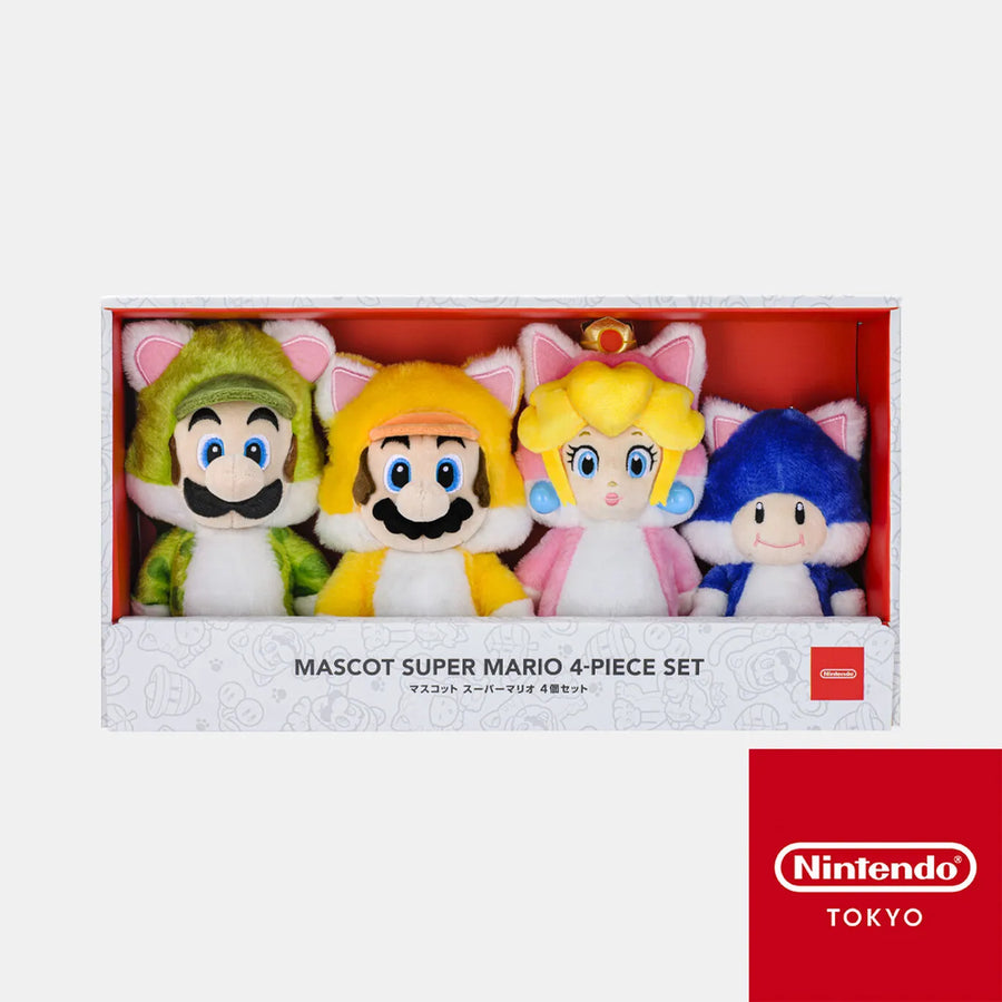 Super Mario - Cat Power Up Plushie - 4 Piece Set - Nintendo Tokyo Exclusive (Nintendo Store)ㅤ – Nintendo Store – ActionFigure Brasil
