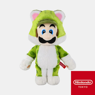 Super Mario - Power Up Plushie - Cat Luigi - Nintendo Tokyo Exclusive (Nintendo Store)ㅤ – Nintendo Store – ActionFigure Brasil