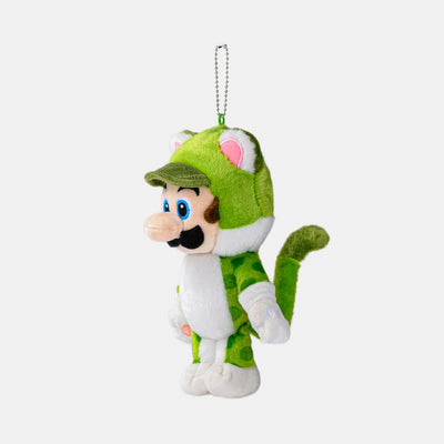 Super Mario - Power Up Plushie - Cat Luigi - Nintendo Tokyo Exclusive (Nintendo Store)ㅤ – Nintendo – ActionFigureBrasil — ângulo diferente