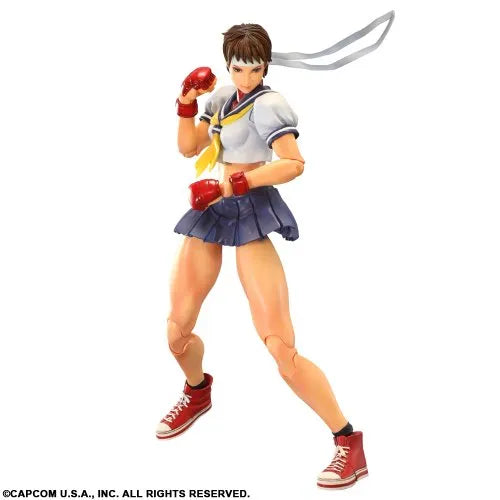 Super Street Fighter IV: Arcade Edition - Kasugano Sakura - Play Arts Kai (Square Enix)ㅤ – Square Enix – ActionFigure Brasil