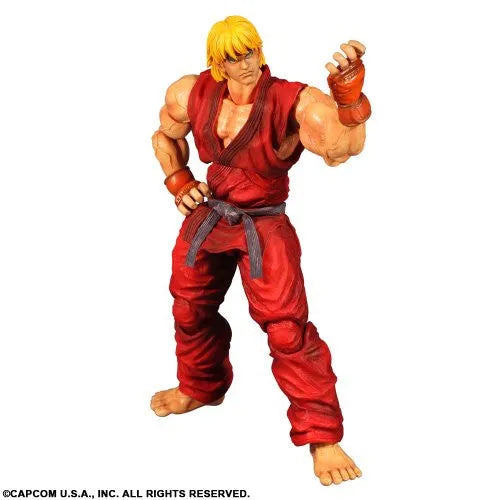 Super Street Fighter IV: Arcade Edition - Ken Masters - Play Arts Kai (Square Enix)ㅤ – Square Enix – ActionFigure Brasil