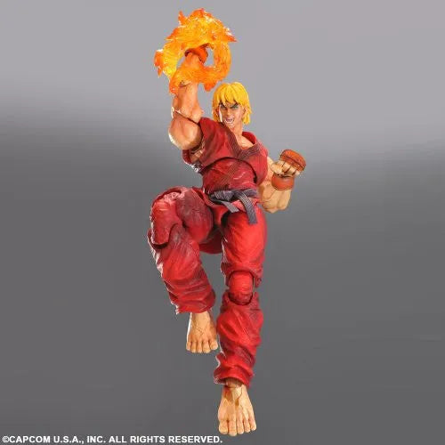 Super Street Fighter IV: Arcade Edition - Ken Masters - Play Arts Kai (Square Enix)ㅤ – Square Enix – ActionFigure Brasil