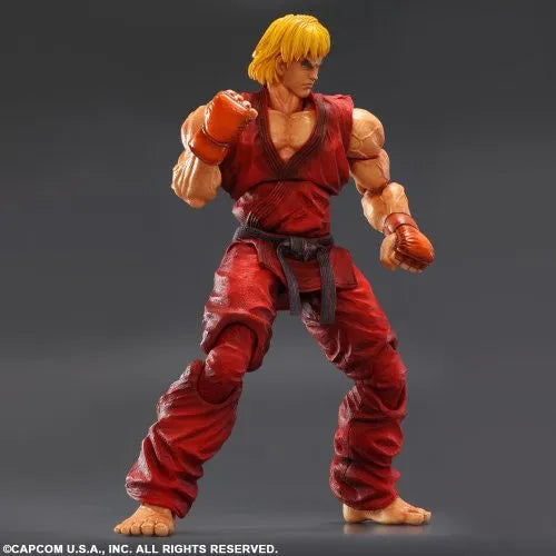 Super Street Fighter IV: Arcade Edition - Ken Masters - Play Arts Kai (Square Enix)ㅤ – Square Enix – ActionFigure Brasil