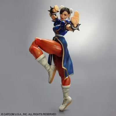 Super Street Fighter IV - Chun-Li - Play Arts Kai (Square Enix)ㅤ – Square Enix – ActionFigureBrasil — ângulo diferente